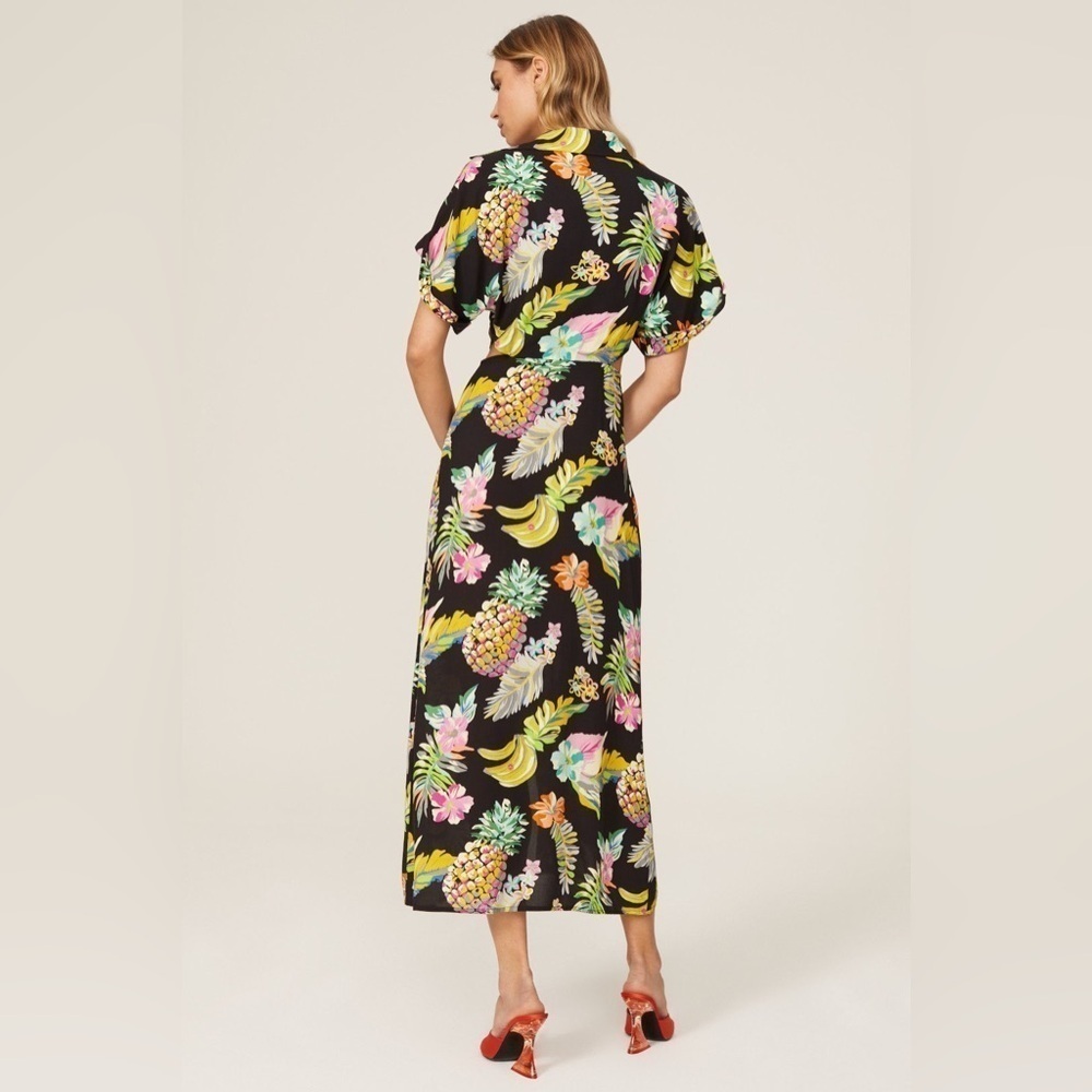 New! Le Superbe Mai Tai Might I Dress in Black Tropical Cali 🌴🌸 size 10 - Picture 4 of 9